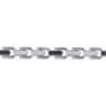 925 Sterling Silver Black Spinel Mens Cylindrical Link Chain Bracelet