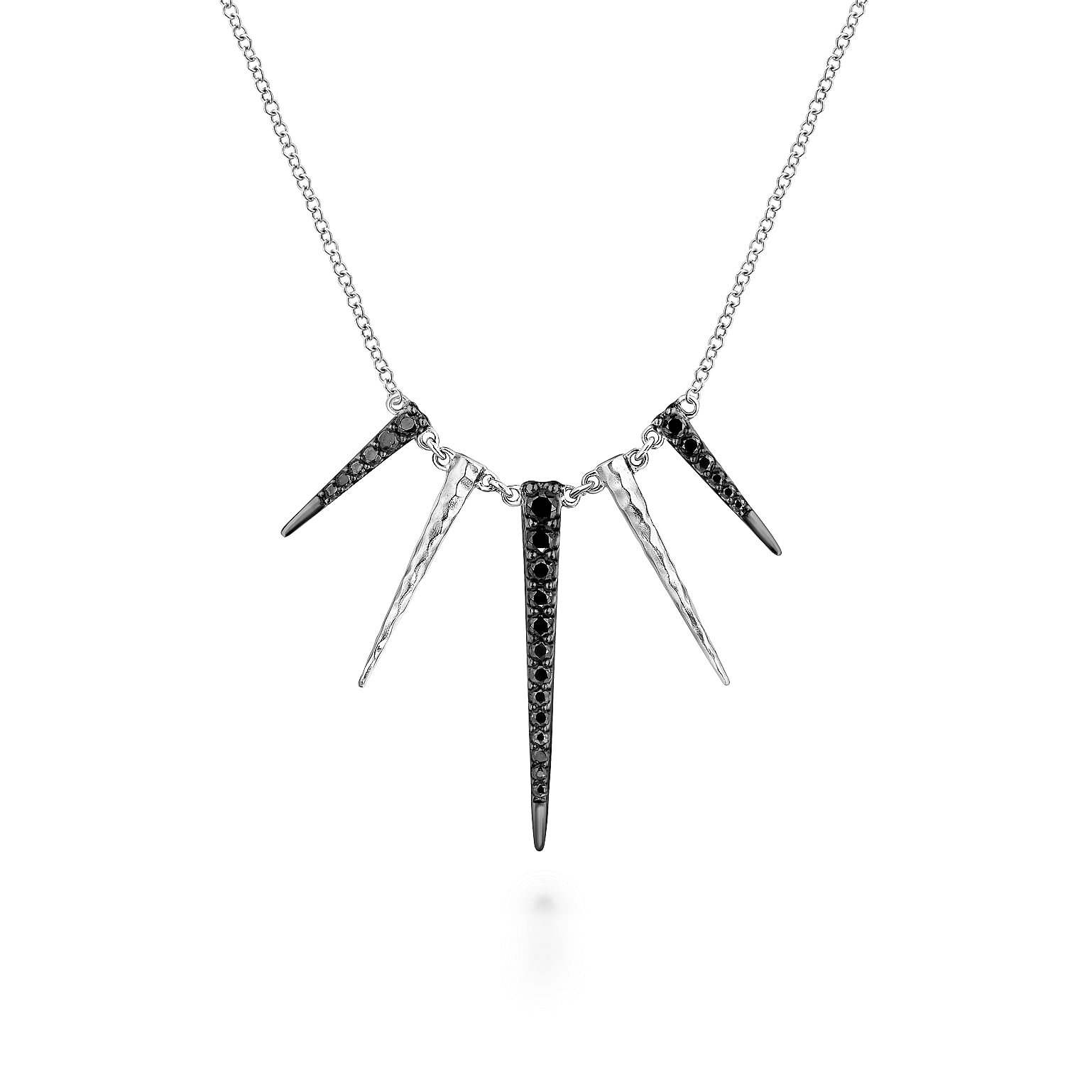 Sterling Silver Black Spinel 2024 bar necklace.