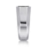 925 Sterling Silver Black Spinel Pave Men's Ring