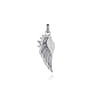 925 Sterling Silver Black Spinel Wing Pendant