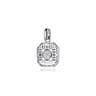 925 Sterling Silver Blue Enamel Pendant