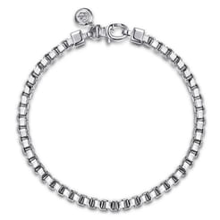 925 Sterling Silver Box Chain Bracelet 5mm