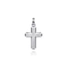 925 Sterling Silver Brushed Cross Pendant