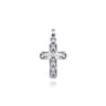 925 Sterling Silver Brushed Cross Pendant