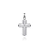 925 Sterling Silver Brushed Cross Pendant