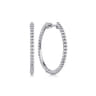 925 Sterling Silver Bujukan 30mm Classic Hoop Earrings