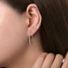 925 Sterling Silver Bujukan 30mm Classic Hoop Earrings