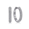 925 Sterling Silver Bujukan 30mm Classic Hoop Earrings