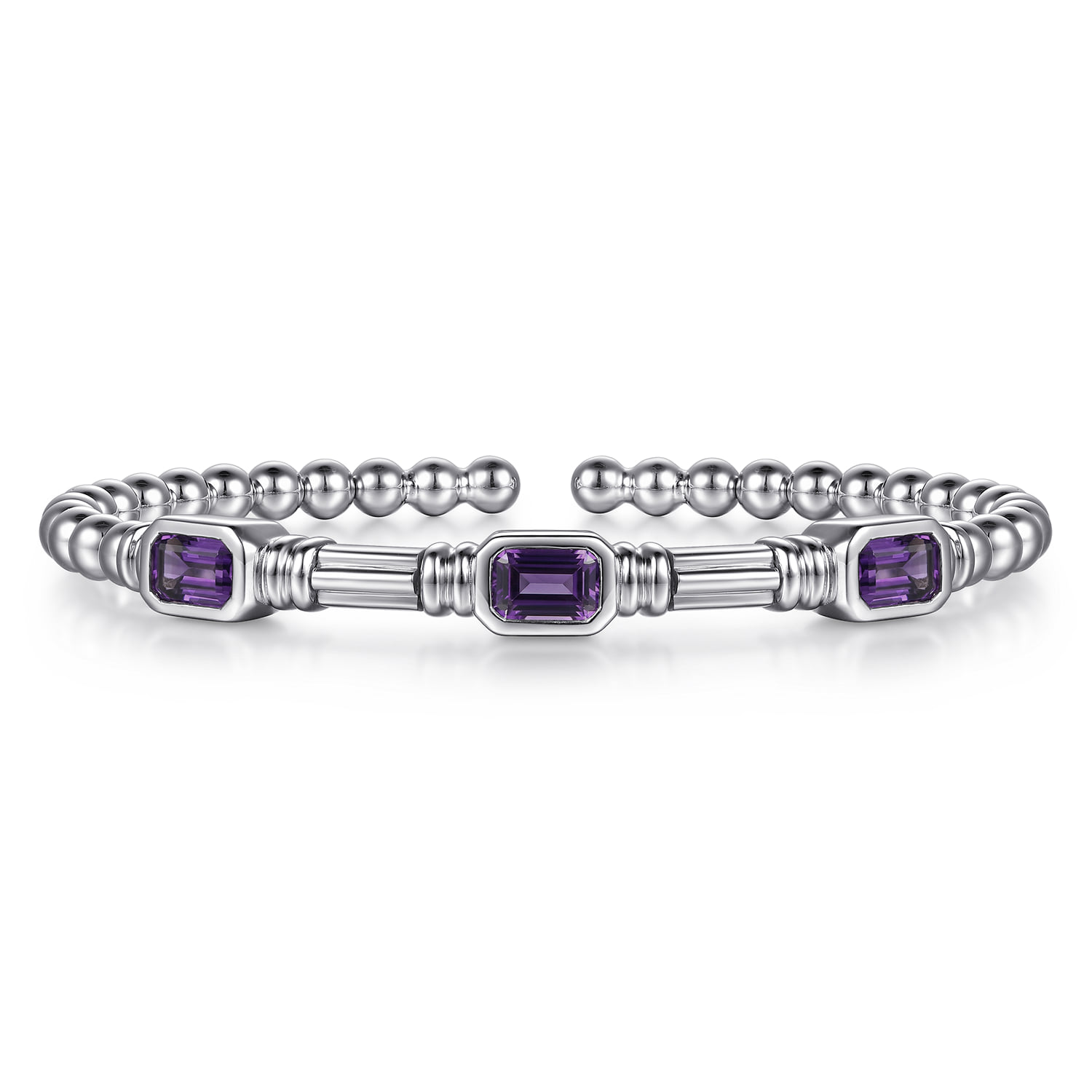 925 Silver Bujukan Cuff Bracelet. SKU: BG5494-57SVJAM | Gabriel & Co.