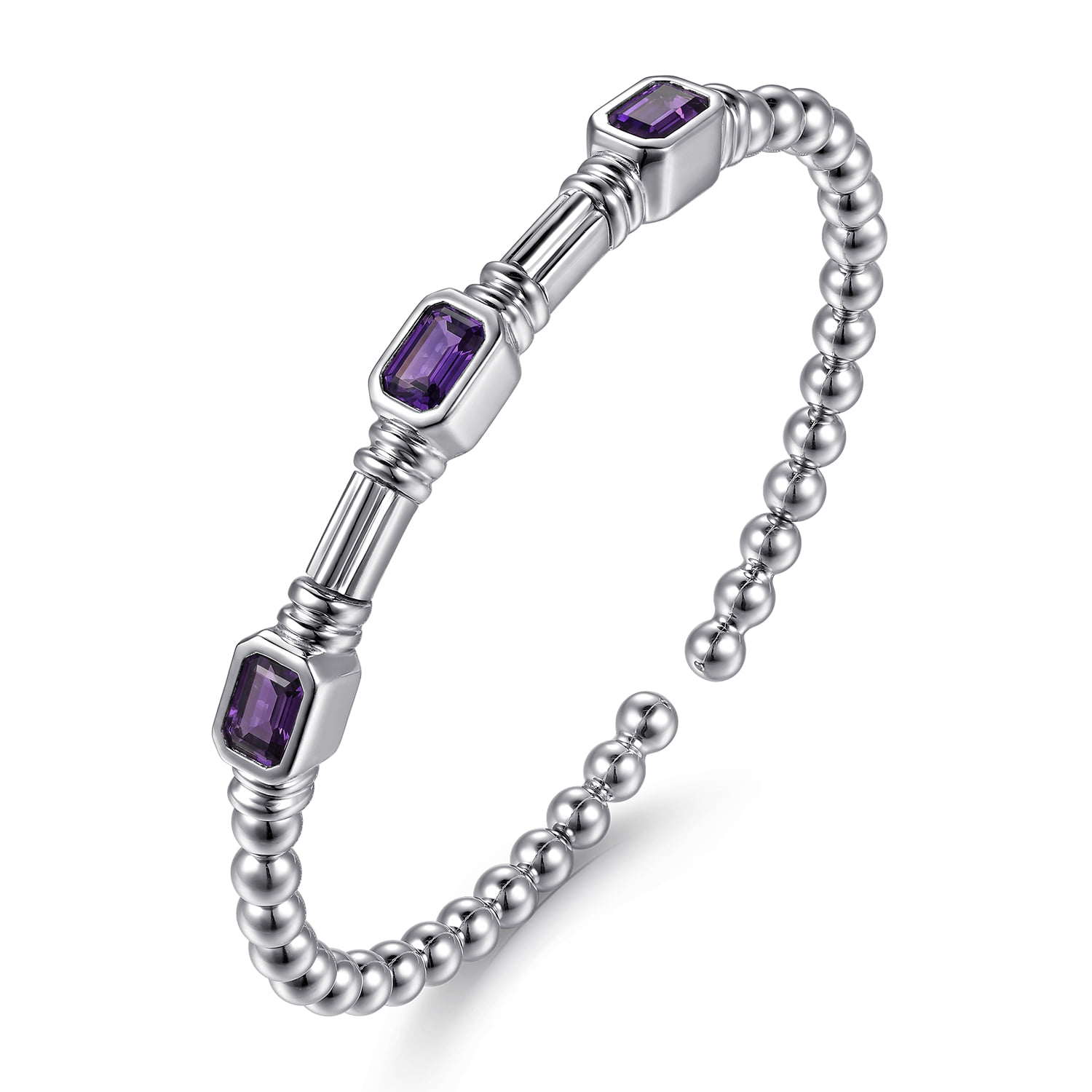 925 Silver Bujukan Cuff Bracelet. SKU: BG5494-57SVJAM | Gabriel & Co.
