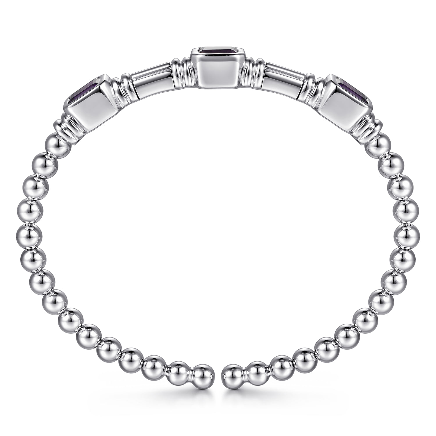 925 Silver Bujukan Cuff Bracelet. SKU: BG5494-57SVJAM | Gabriel & Co.