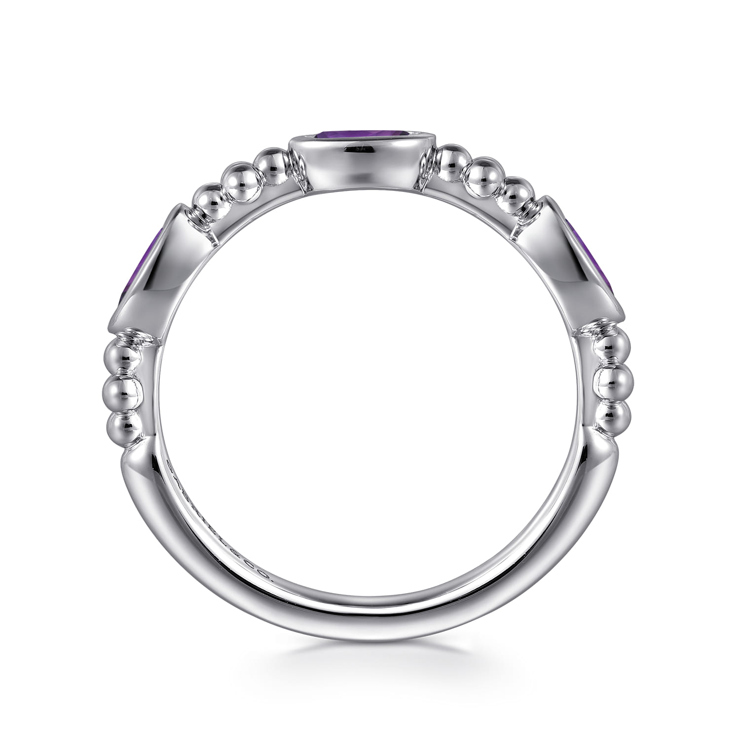 925 Sterling Silver Bujukan Amethyst Fashion Ladies Ring - Shot 2