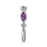 925 Sterling Silver Bujukan Amethyst Fashion Ladies Ring