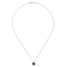 925 Sterling Silver Bujukan Amethyst Pendant Necklace