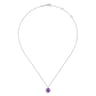 925 Sterling Silver Bujukan Amethyst Pendant Necklace