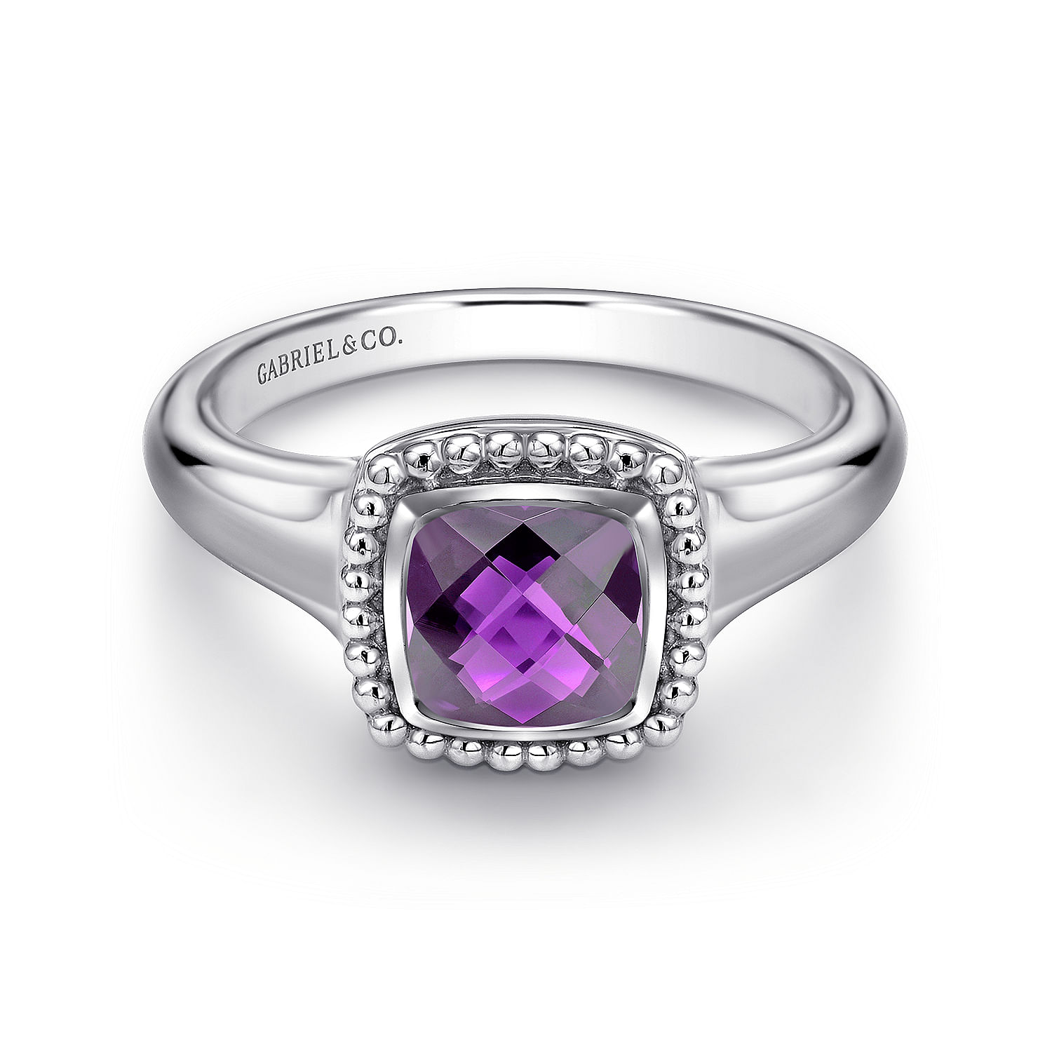 925 Sterling authentic Silver & Amethyst Ring