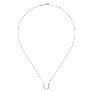 925 Sterling Silver Bujukan Bead Horseshoe Necklace