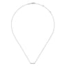 925 Sterling Silver Bujukan Beaded Bar Necklace