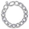 925 Sterling Silver Bujukan Beaded Link Chain Bracelet