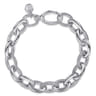 925 Sterling Silver Bujukan Beaded Link Chain Bracelet