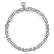 925 Sterling Silver Bujukan Beaded Link Chain Bracelet