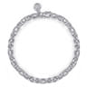 925 Sterling Silver Bujukan Beaded Link Chain Bracelet