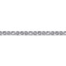 925 Sterling Silver Bujukan Beaded Link Chain Bracelet