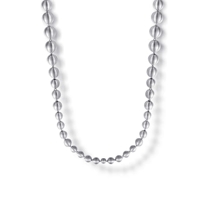 925 Sterling Silver Bujukan Beads Chain Necklace