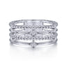 925 Sterling Silver Bujukan Bezel Set Diamond Easy Stackable Ring - 0.05 ct
