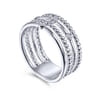 925 Sterling Silver Bujukan Bezel Set Diamond Easy Stackable Ring - 0.05 ct