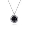 925 Sterling Silver Bujukan Black Onyx Pendant Necklace