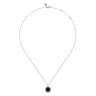 925 Sterling Silver Bujukan Black Onyx Pendant Necklace