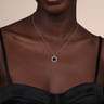 925 Sterling Silver Bujukan Black Onyx Pendant Necklace