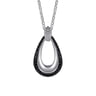 925 Sterling Silver Bujukan Black Spinel Pendant Necklace