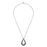 925 Sterling Silver Bujukan Black Spinel Pendant Necklace