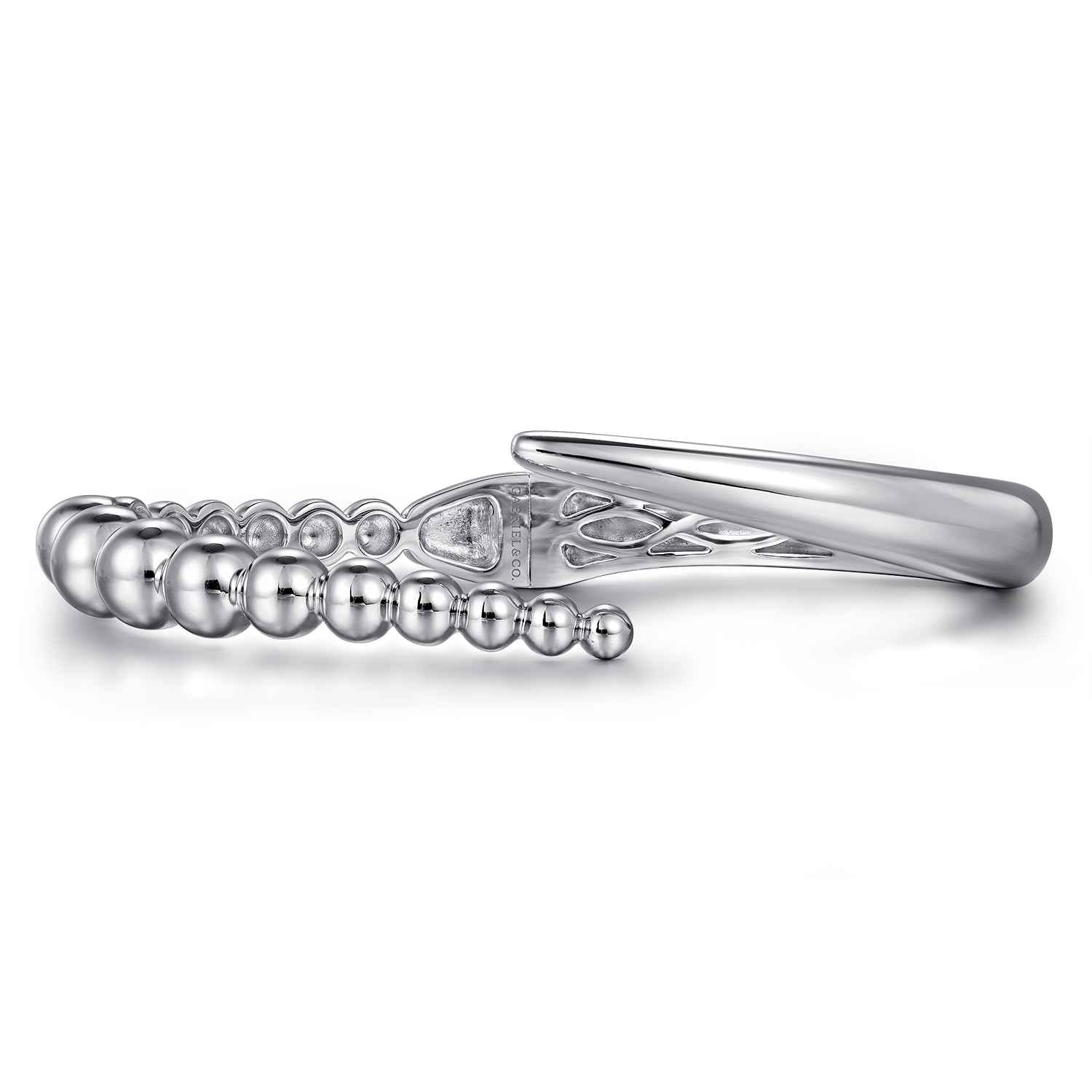 925 Sterling Silver Bujukan Bypass Bangle - Shot 1