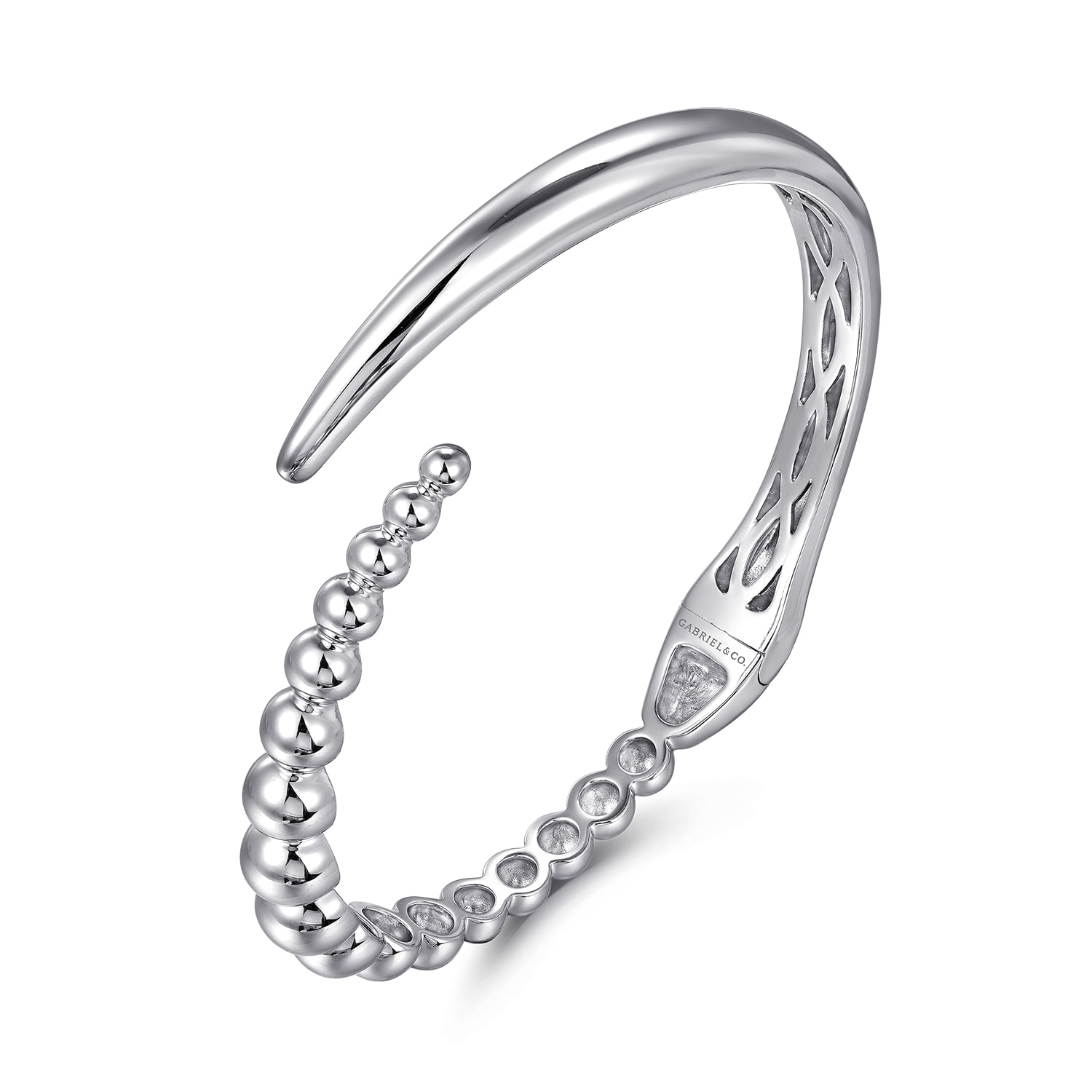 925 Sterling Silver Bujukan Bypass Bangle
