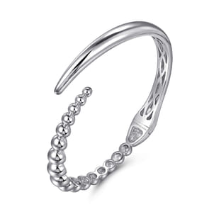 925 Sterling Silver Bujukan Bypass Bangle