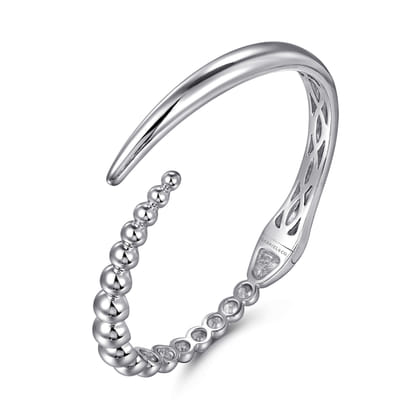 925 Sterling Silver Bujukan Bypass Bangle