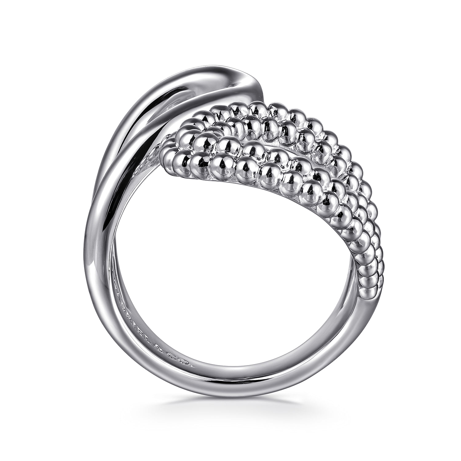 925 Sterling Silver Bujukan Bypass Ring - Shot 2