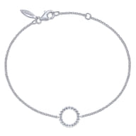 925 Sterling Silver Bujukan Circle Chain Bracelet