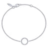 925 Sterling Silver Bujukan Circle Chain Bracelet
