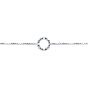 925 Sterling Silver Bujukan Circle Chain Bracelet
