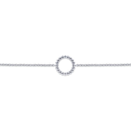 925 Sterling Silver Bujukan Circle Chain Bracelet
