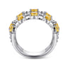 925 Sterling Silver Bujukan Citrine Easy Stackable Ring