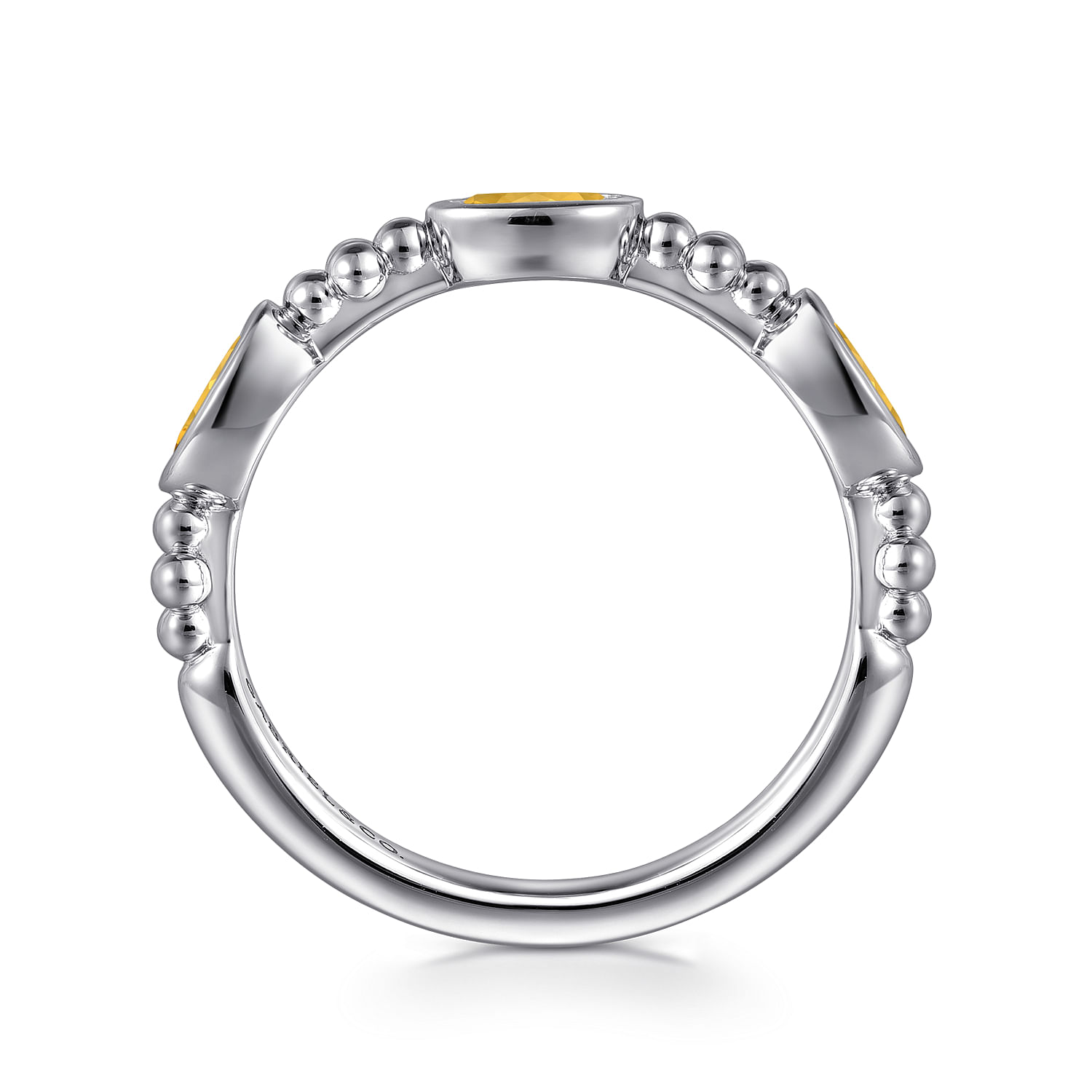 925 Sterling Silver Bujukan Citrine Fashion Ladies Ring