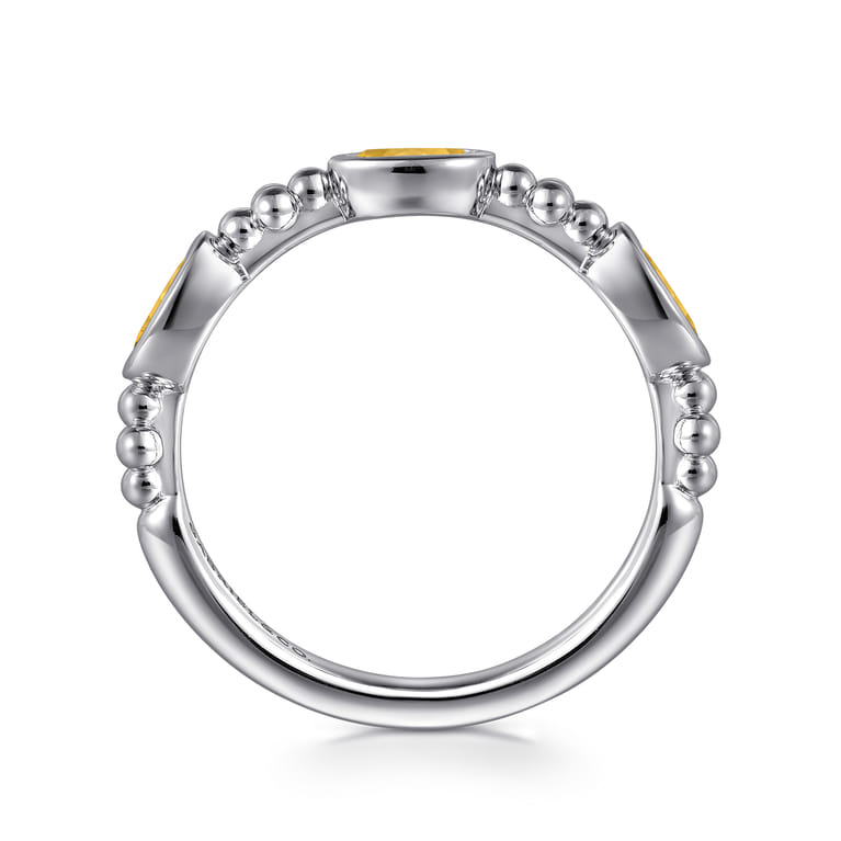 925 Sterling Silver Bujukan Citrine Fashion Ladies Ring - Shot 2