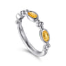 925 Sterling Silver Bujukan Citrine Fashion Ladies Ring