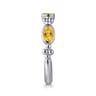 925 Sterling Silver Bujukan Citrine Fashion Ladies Ring