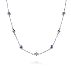 925-Sterling-Silver-Bujukan-Clover-Amethyst-Station-Necklace1
